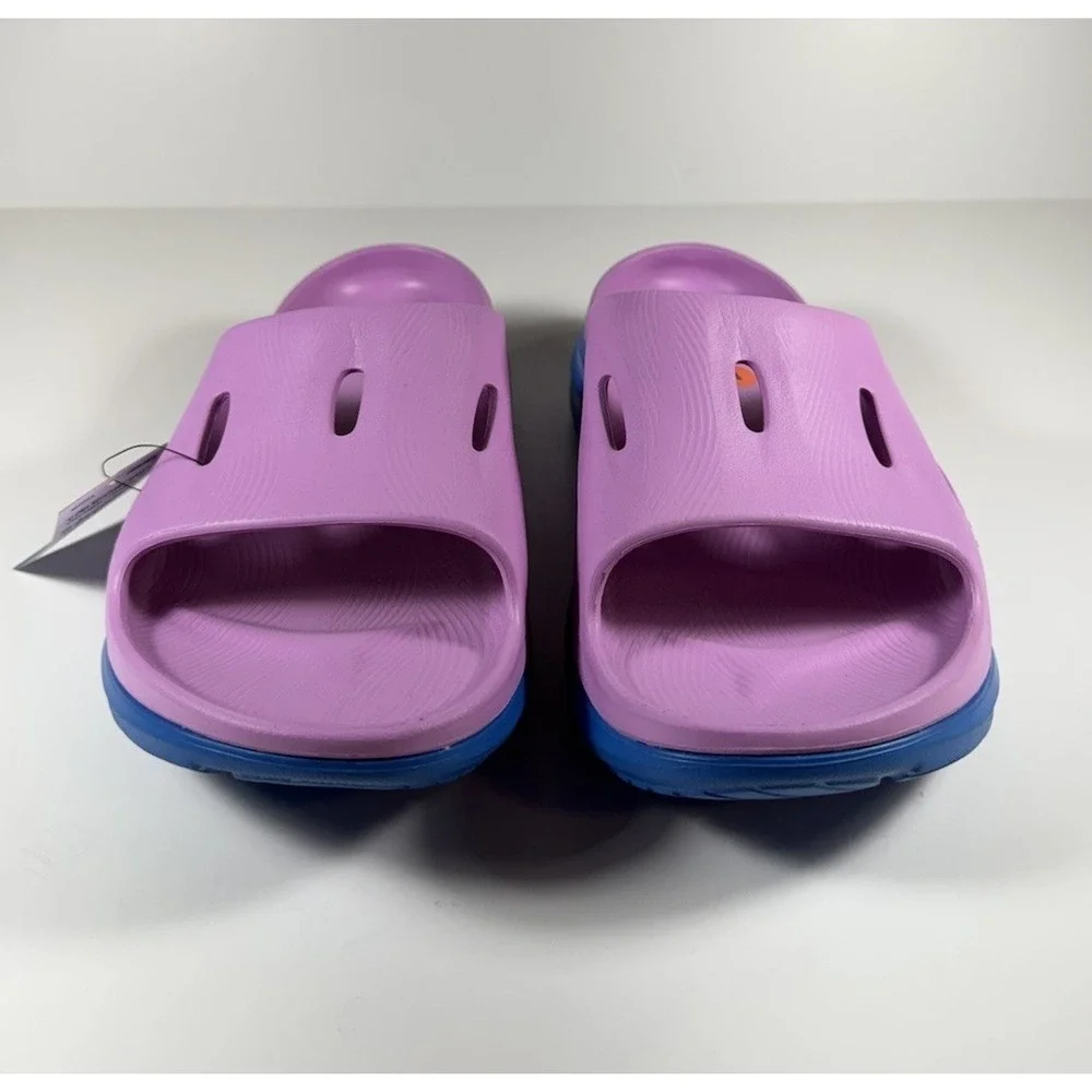 HOKA Ora Recovery Slide 3 Sandals Cyclamen Blue Pink Men's‎ Sz 11 *NEW* 1135061